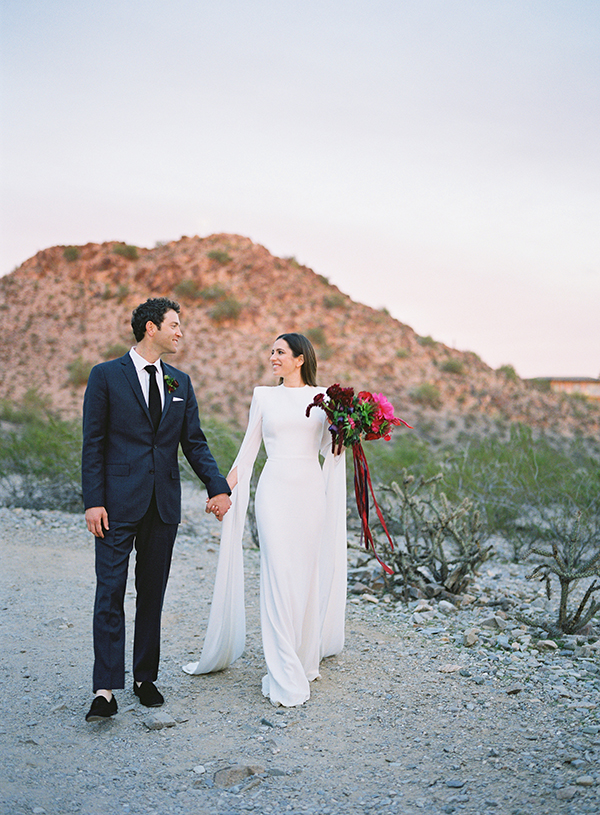 vibrant wedding elopement, jewel toned bouquet | Heather Payne Photography