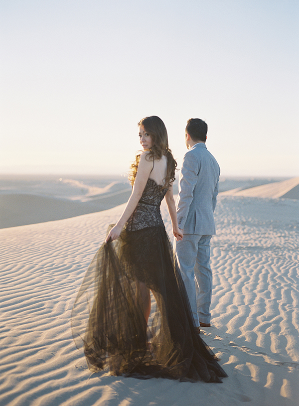 Romantic Morocco Wedding, Glamis, Black Wedding Gown | Heather Payne Photography