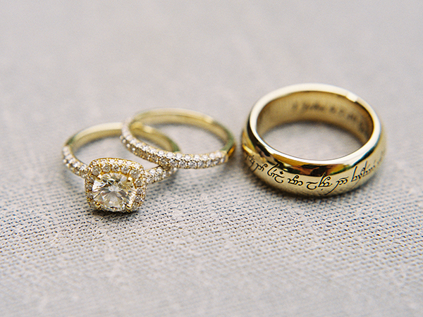 gold wedding rings, asheville wedding | Heather Payne Photography