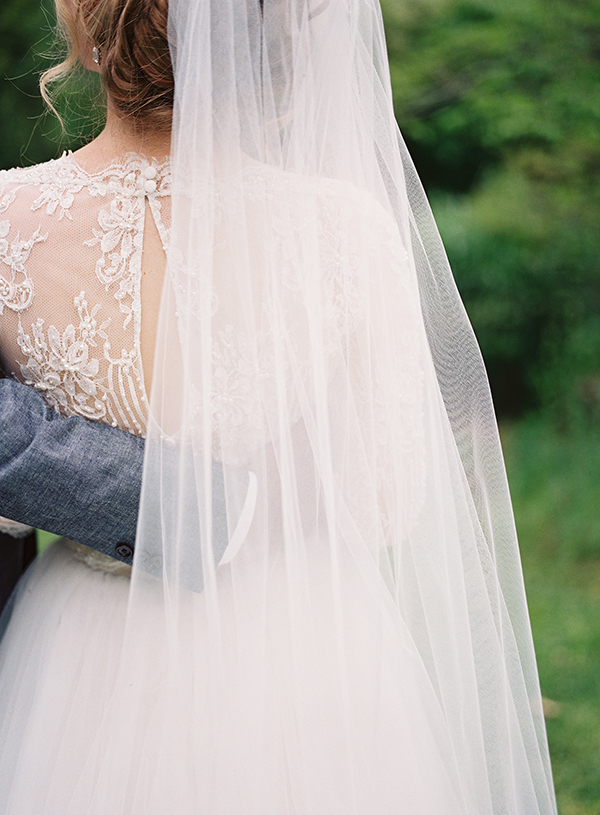 delicate wedding dress, asheville nc | Heather Payne Photography