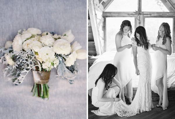 white wedding bouquet, dusty miller bouquet, romantic wedding bouquet, telluride colorado