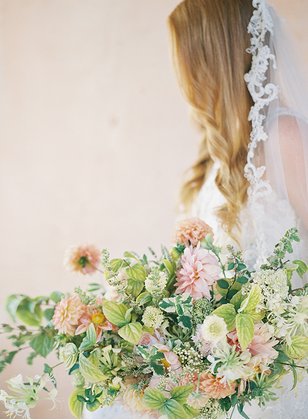 california wedding photographer, peach wedding flowers | Heather Payne Photography