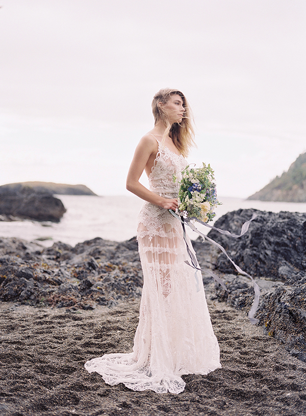 Washington Beach Wedding, Yolan Chris Bride | Heather Payne Photography