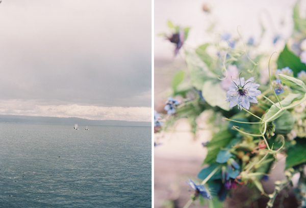 orca wedding, blue waters, floret flower wedding | Heather Payne Photography