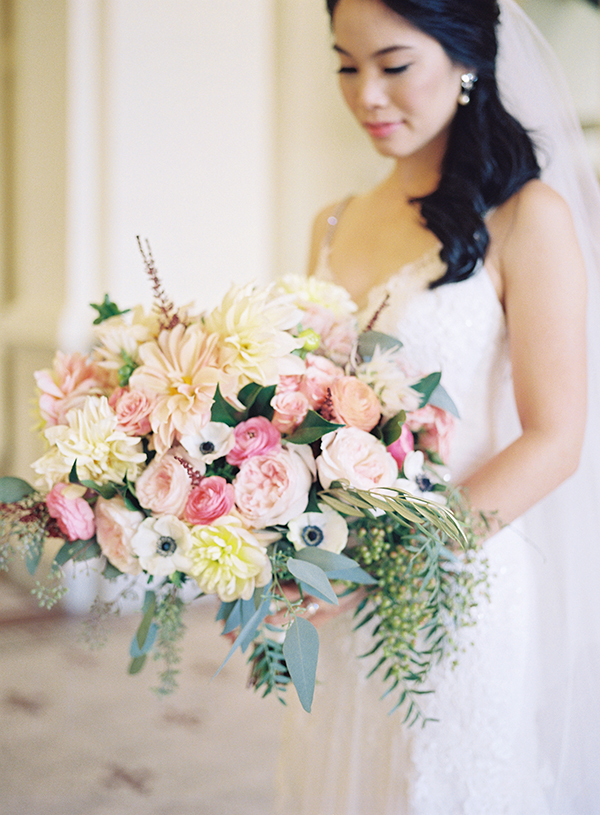 Pink Bridal Bouquet, Charleston Wedding Photographer | Heather Payne Photography