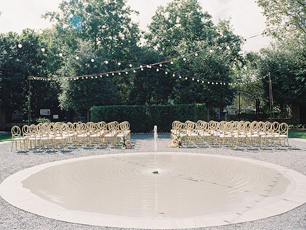 Gibbes Museum Wedding, Fountain Ceremony, Courtyard Wedding | Heather Payne Photography
