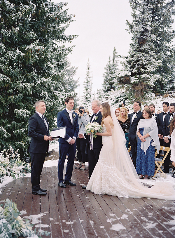 Aspen Colorado Winter Wedding, Snow Little Nell, Film Photographer | Heather Payne Photography