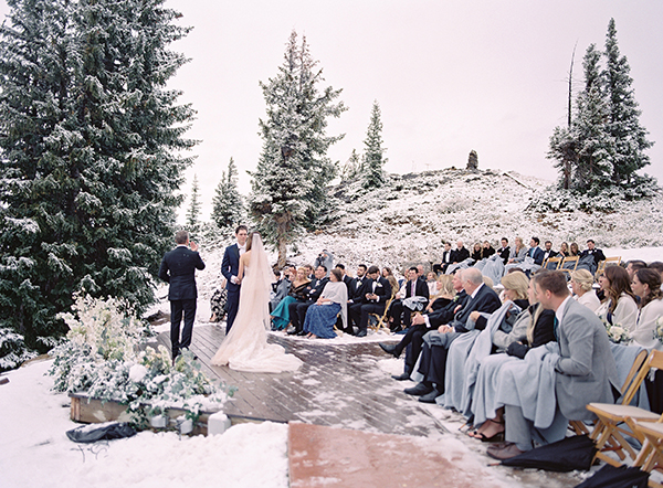 Snow Wedding, Aspen Mountain Club, The Little Nell | Heather Payne Photography