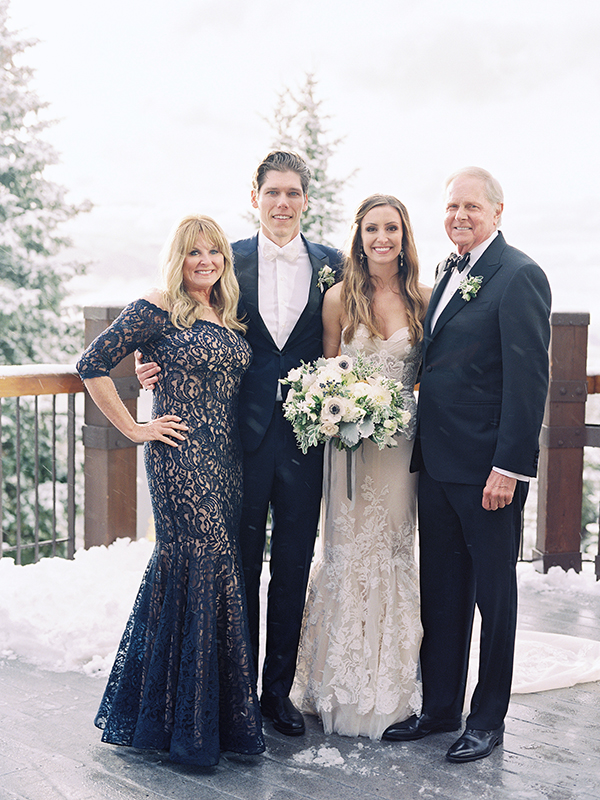 Winter Snow Wedding, Aspen Colorado, The Little Nell, Navy & White, Martha Stewart | Heather Payne Photography