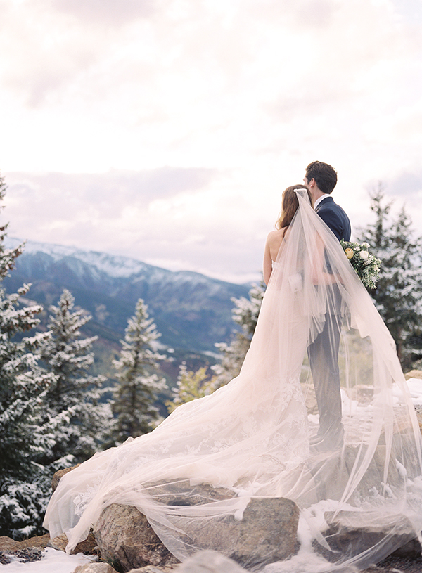 Aspen Winter Wedding, Snow, The Little Nell, Rocky Mountain Snow | Heather Payne Photography