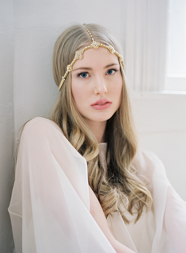erica elizabeth bridal headpiece, free people bride | Heather Payne Photography