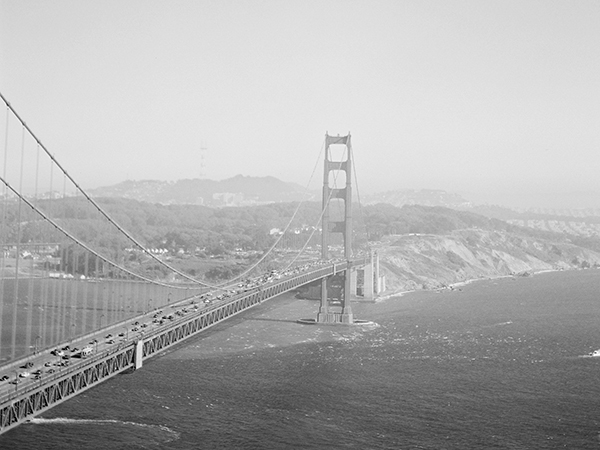 Golden Gate Bridge, Ilford 3200, film  | Heather Payne Photography