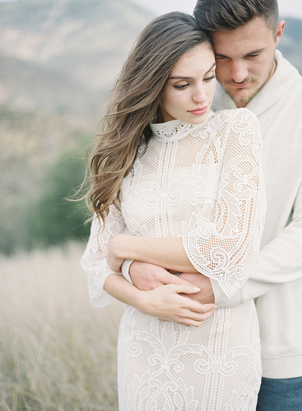 embrace, romantic california engagement, santa ynez, sunstone winery wedding | Heather Payne Photography