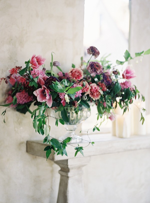 romantic inspired wedding flowers, moody flowers, purple inspired, purple wedding flowers, rich wedding flowers, 