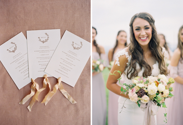 Mauve Wedding Programs, Happy Bride, Zimmerman Events, pink wedding  | Heather Payne Photography