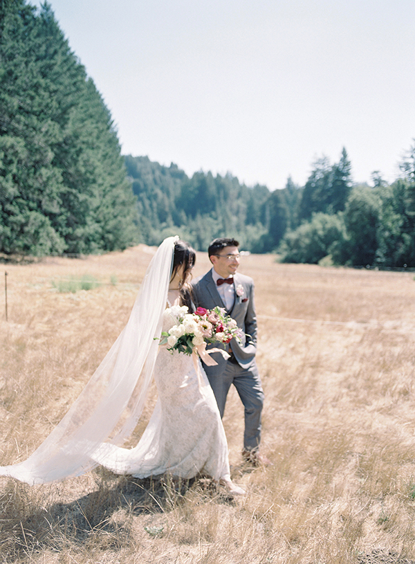 Destination Wedding in San Francisco California, Romantic Asian Wedding, Pink and Purple, Film  | Heather Payne Photography 
