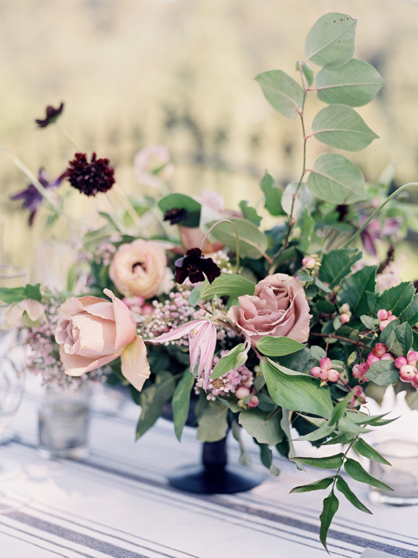 Moody Wedding Flowers, Pink and Purple, San Francisco California Wedding  | Heather Payne Photography 