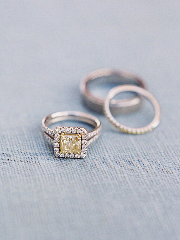 Yellow Wedding Diamond Ring, Romantic St Lucia Wedding, Jade Mountain | Heather Payne Photography