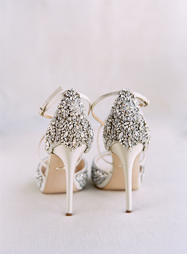 Badgley Mischka Glamorous Wedding Shoes, Fine art Film Photographer, Wedding Shoes,  | Heather Payne Photography