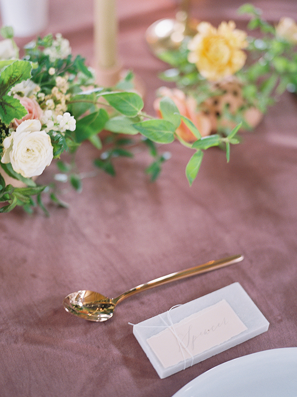 Mauve Wedding, Tile Place Settings, Copper Wedding, Fine art wedding Photographer, Zimmerman  | Heather Payne Photography