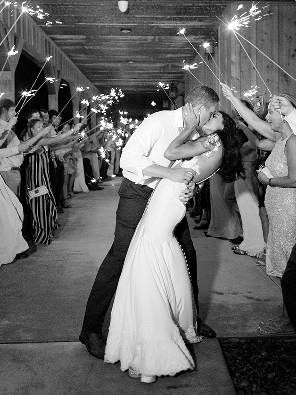 Sparkler Exit Wedding Kiss, Reception, Arkansas wedding Photographer  | Heather Payne Photography