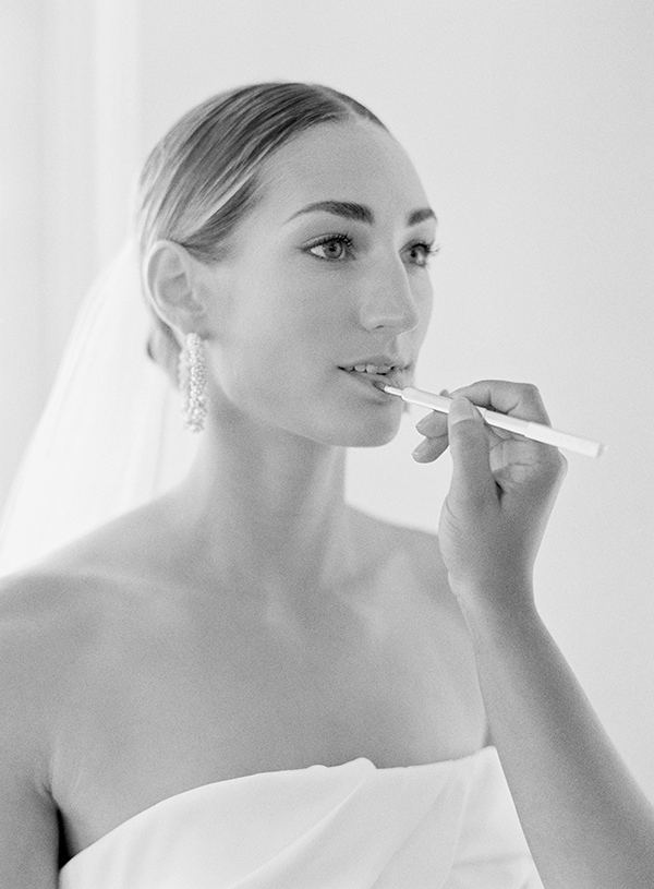 Bride Getting Ready, Chic Bride, Montage Palmetto Bluff Wedding, Charleston Film Photographer  | Heather Payne Photography