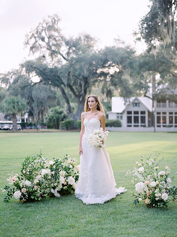 Montage Palmetto Bluff Wedding Ceremony, Romantic Bride, Low Country Wedding, Destination Film Photographer  | Heather Payne Photography