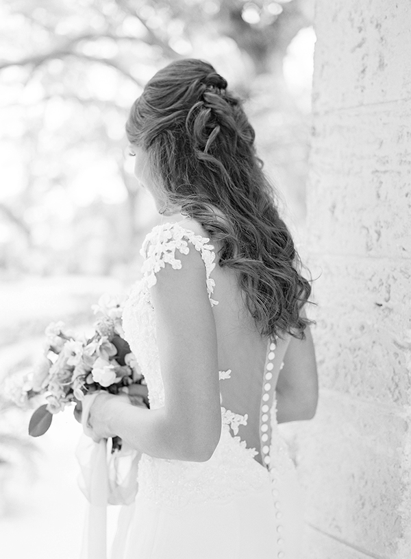 Bride, Button Couture Wedding Gown, Black and White, Destination Wedding Photographer  | Heather Payne Photography