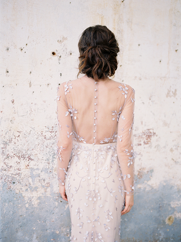 Alexandra Grecco Wedding Gown, Romantic bride, Bridal Fashion Photographer, Purple and pink wedding, Santa Barbara Wedding Photographer, California | Heather Payne Photography