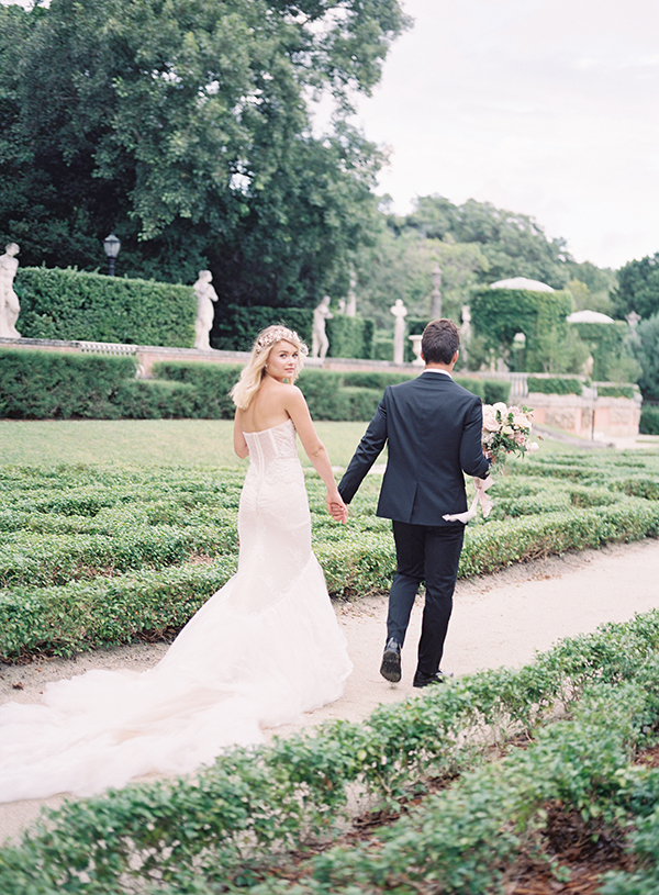 Vizcaya Gardens Wedding, Miami Florida Film Photographer, Inbal Dror, Romantic  | Heather Payne Photography